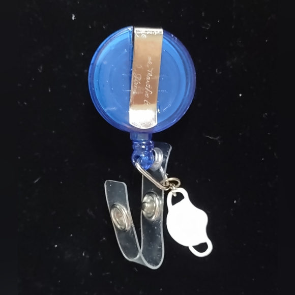 ID Badge Holder Royal Blue w/ White Mask - Picture 5 of 14